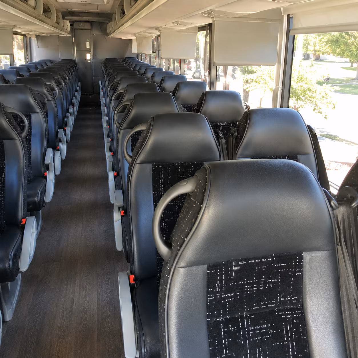 new braunfels charter bus services interior